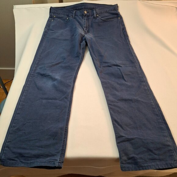 Men's Levi’s 514 Thrashed Sun Faded Pants Vintage Cotton Canvas Patched Distress - Picture 1 of 16